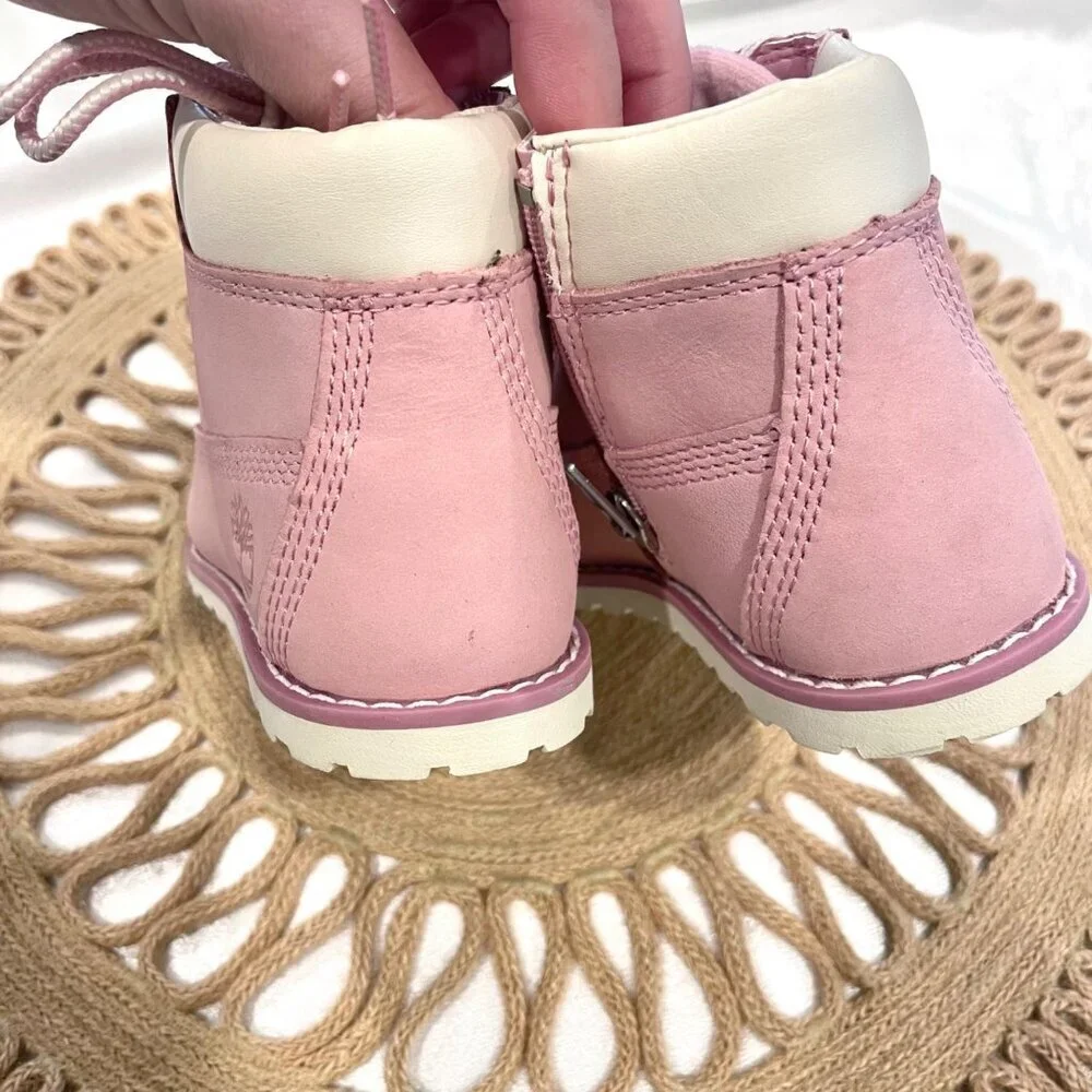 NWT Timberland Toddler Pokey Pine Boot Light Pink Nubuck Size 10